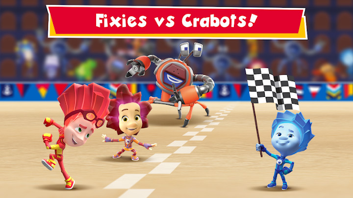 Fixies vs Crabots! 螺丝钉:8運動游戏多人截图5