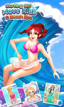 冲浪女孩 - 沙滩SPA & 免费女孩游戏截图3