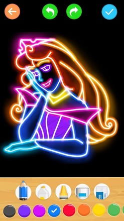 Draw Glow Princess截图2