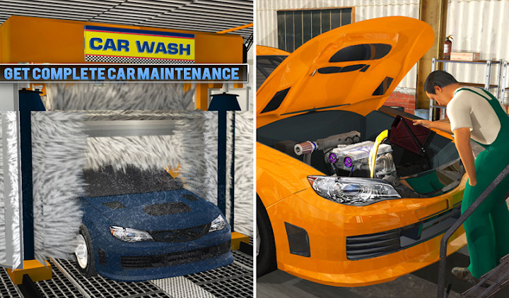 智能洗车服务：加油站停车场 3D Car Wash Games截图3