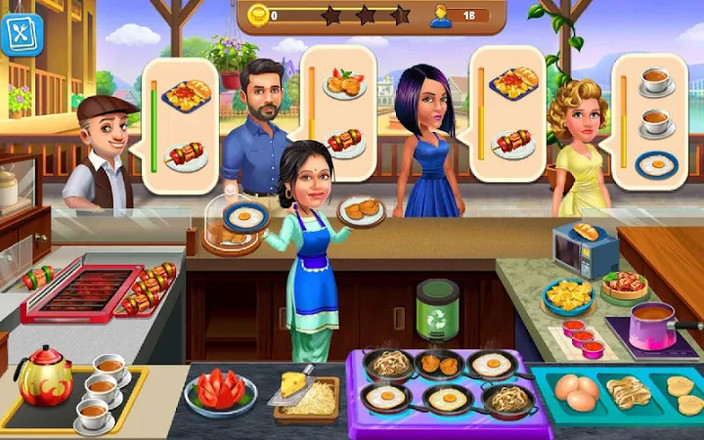 Patiala Babes : Cooking Cafe - Restaurant Game截图1