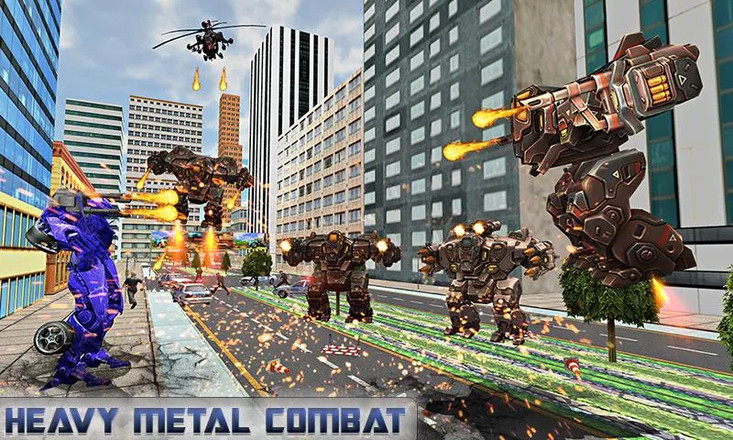 Air Robot Transform Helicopter Battle Revolution截图2