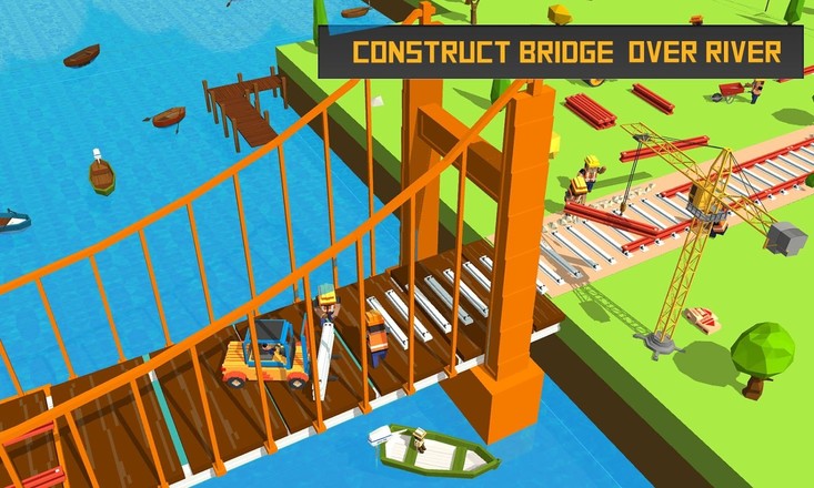河铁路桥梁建设火车游戏2017截图10