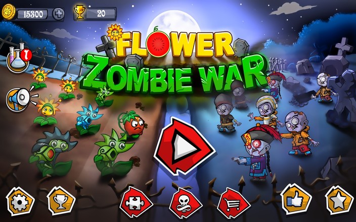 Flower Zombie War截图1