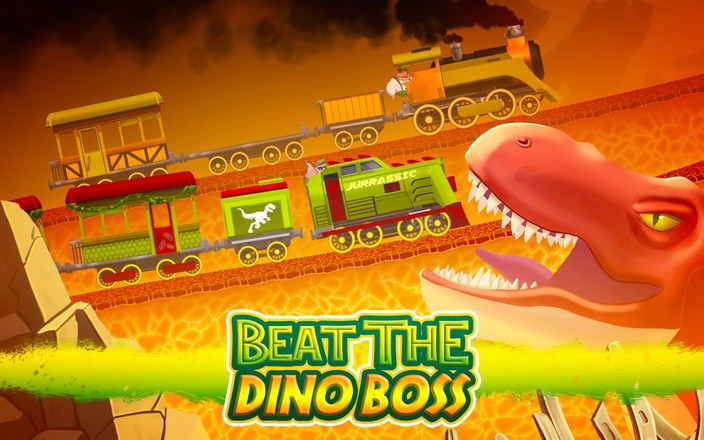 Dinosaur Park Train Race截图1