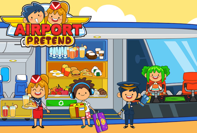 My Pretend Airport - Kids Travel Town FREE截图5
