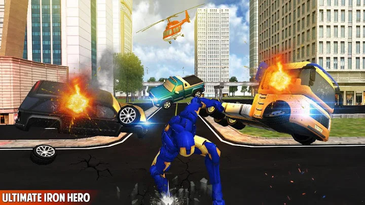 Ultimate KungFu Superhero Iron Fighting Free Game截图1