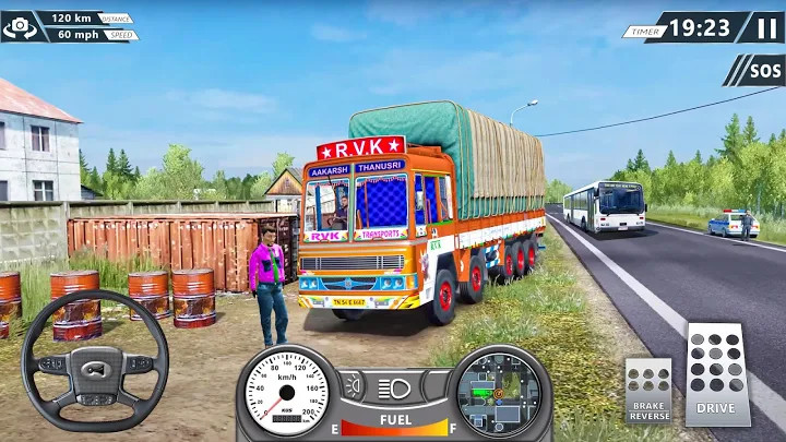Real Euro Cargo Truck Simulator Driving Free Game截图4