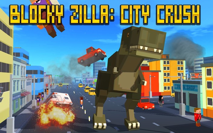 Blocky Zilla：城市粉碎截图2