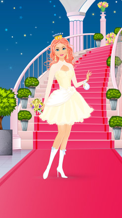 打扮公主婚礼游戏：装扮和发型游戏 — 时尚女生婚礼设计师截图1