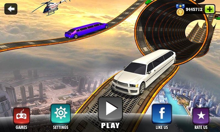 不可能的豪华轿车驾驶模拟器游戏轨道截图3