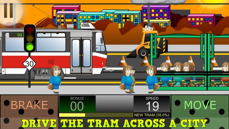 Tram Driver Simulator 2D截图1