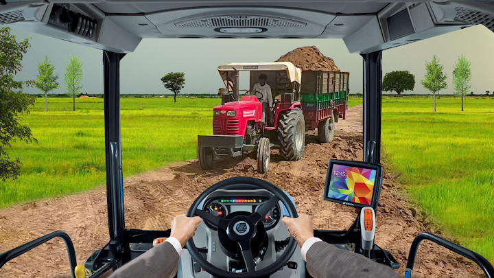 Cargo Tractor Trolley Simulator Farming Game 2021截图1