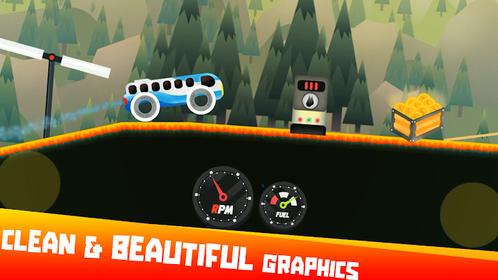 Uphill Climb Racing Neon截图2