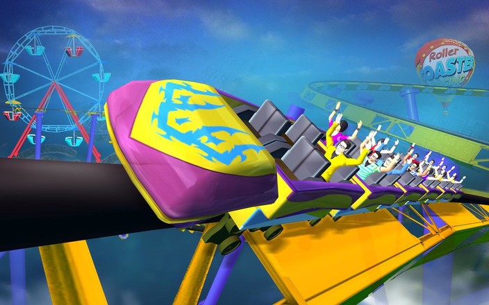 Roller Coaster Racing 3D 2 player截图3