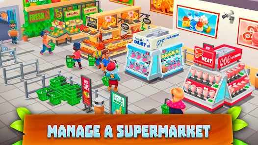 Supermarket Village—Farm Town截图3