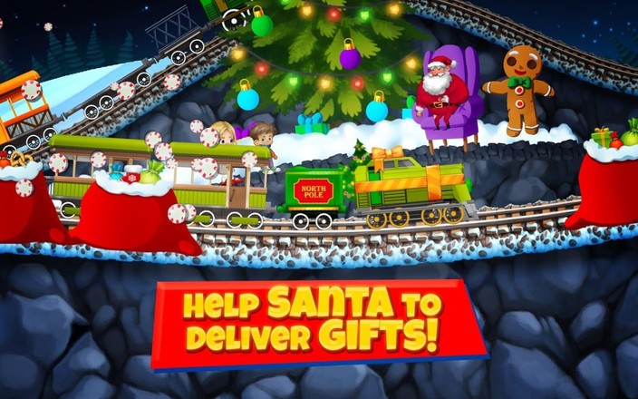 Christmas Games: Santa Train Simulator截图6