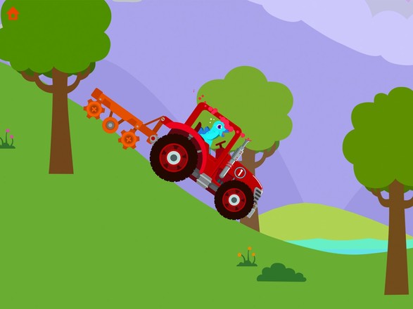 恐龙农场 - 儿童拖拉机模拟游戏截图1