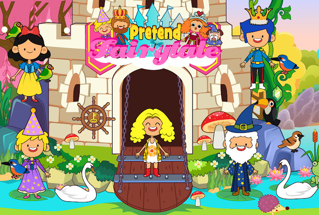 My Pretend Fairytale Land - Kids Royal Family Game截图3