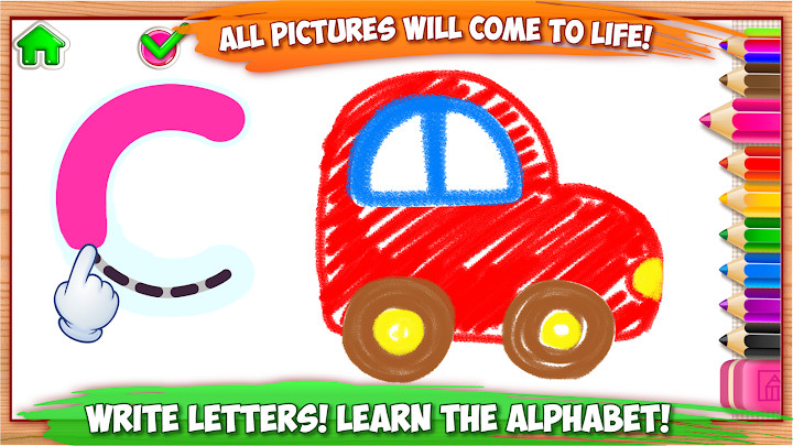ABC DRAW ? Kids Drawing! Alphabet Games Preschool截图6