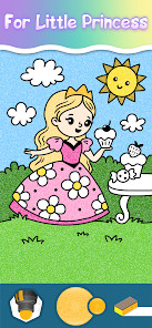 Princess coloring book pages截图4