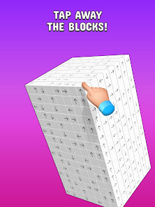 Tap to Unblock 3d Cube Away截图2