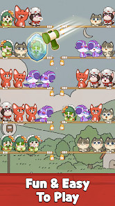 Cat Sort Puzzle: Cute Pet Game截图1