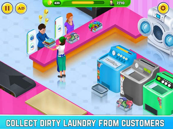 Laundry Service Dirty Clothes Washing Game截图5