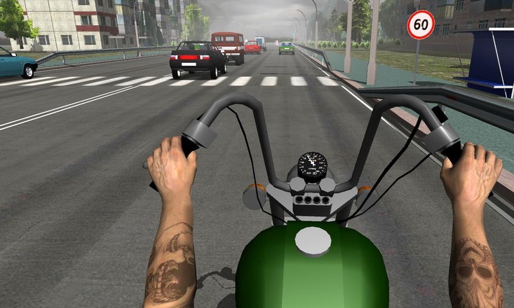 Russian Moto Traffic Rider 3D截图3
