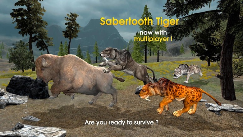 Sabertooth Tiger Chase Sim截图2