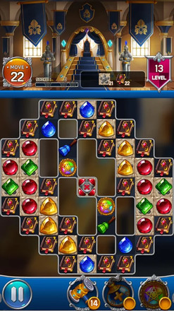 宝石皇家城堡: Match3 puzzle截图2