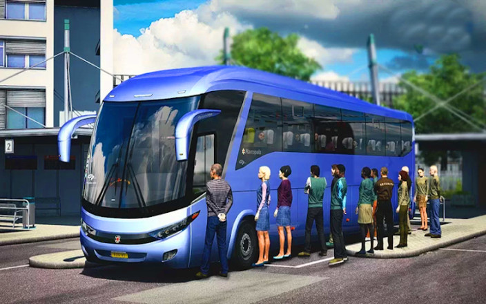 印度巴士模拟器:真正的司机模拟器游戏截图1