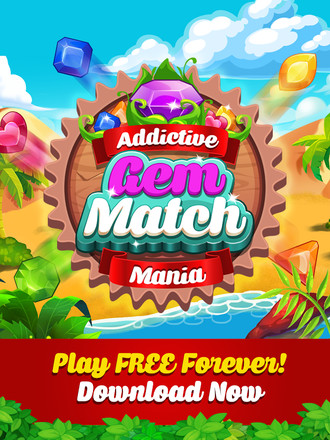Addictive Gem Match 3 - Free Games With Bonuses截图1