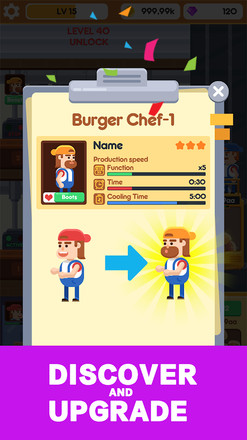 Idle Burger Factory - Tycoon Empire Game截图4