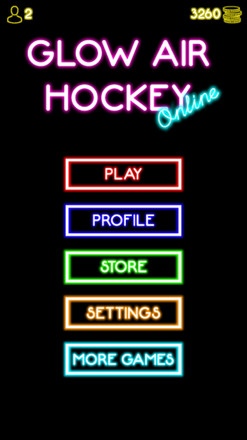 Glow Air Hockey Online截图4
