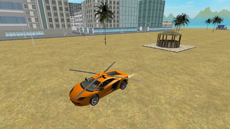 Flying  Helicopter Car 3D Free截图1