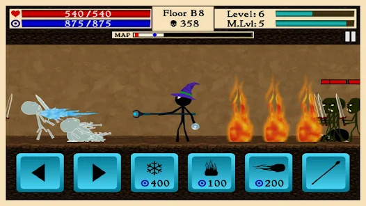 The Wizard - Stickman 2mb Game截图3
