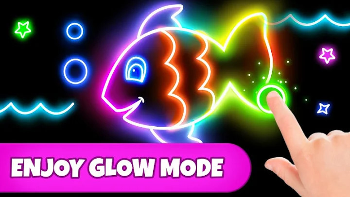 Coloring Games: Coloring Book, Painting, Glow Draw截图1