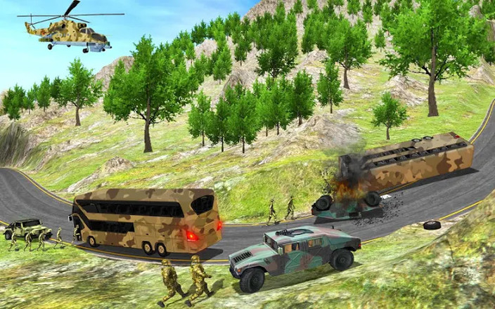 陆军客车驾驶模拟器：陆军客车游戏截图4