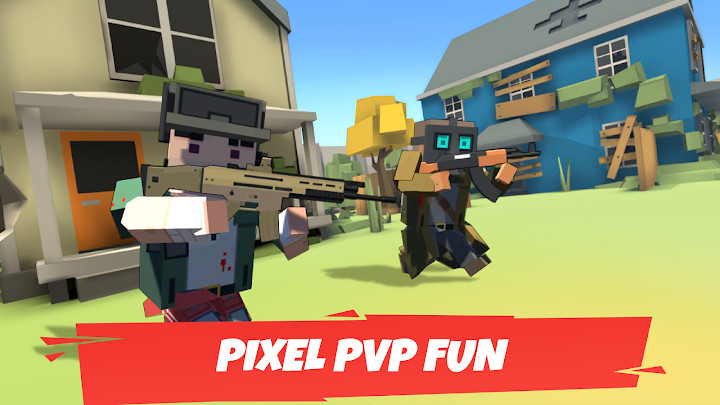 Battle Gun 3D - Pixel Block Fight Online PVP FPS截图2