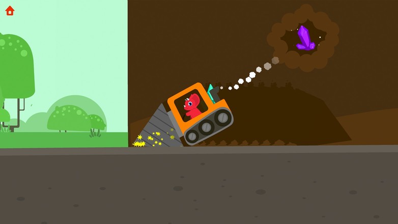 恐龙挖掘机2 - 儿童卡车游戏截图1