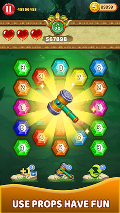 Merge hexagon jewel - Match 3截图3