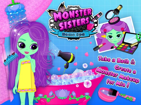 Monster Sisters 2 Home Spa截图1