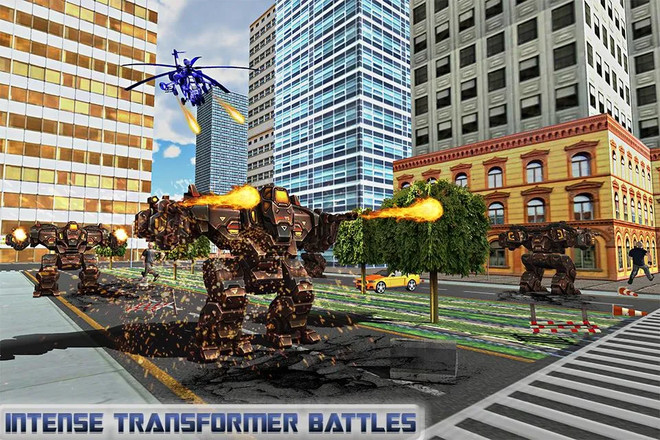 Air Robot Transform Helicopter Battle Revolution截图10