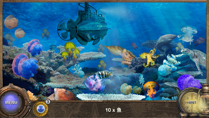 海底两万里 - 隐藏的对象冒险游戏。隐藏的物体中文版。寻物解谜截图5