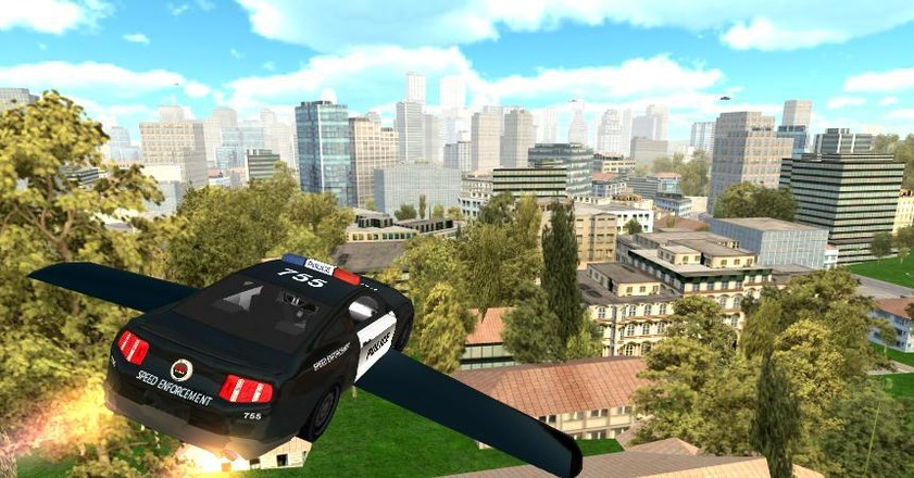 Flying Police Car Simulator截图4