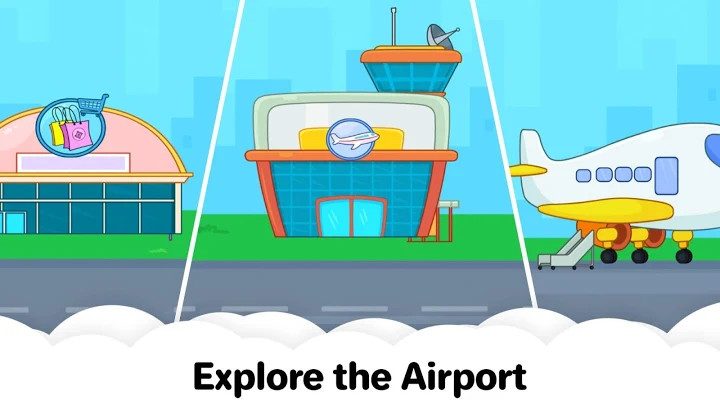 我的机场城市 ：免费儿童城镇飞机游戏截图3
