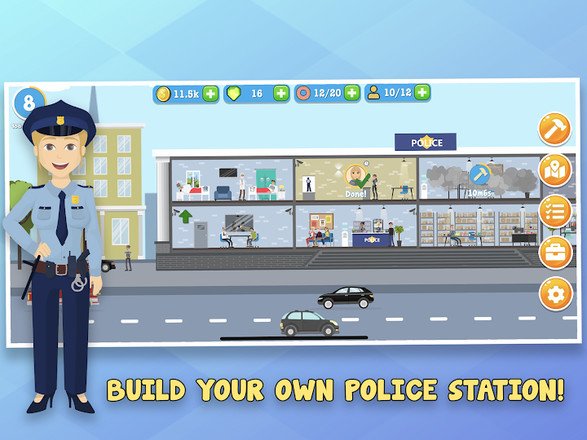 Police Inc: Tycoon police station builder cop game截图3