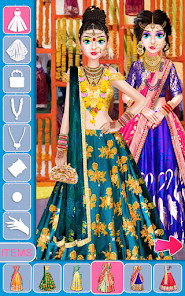 Indian Bride Makeup Dress Game截图2