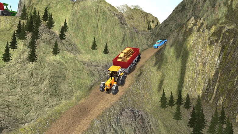 重型拖拉机推车货物：农民模拟器截图8